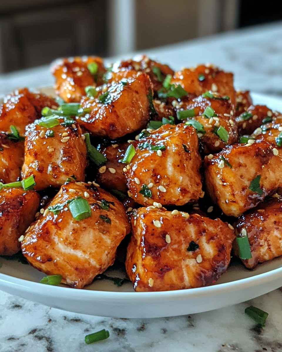 Irresistible Crispy Honey Garlic Salmon Bites Sticky Crispy Magic